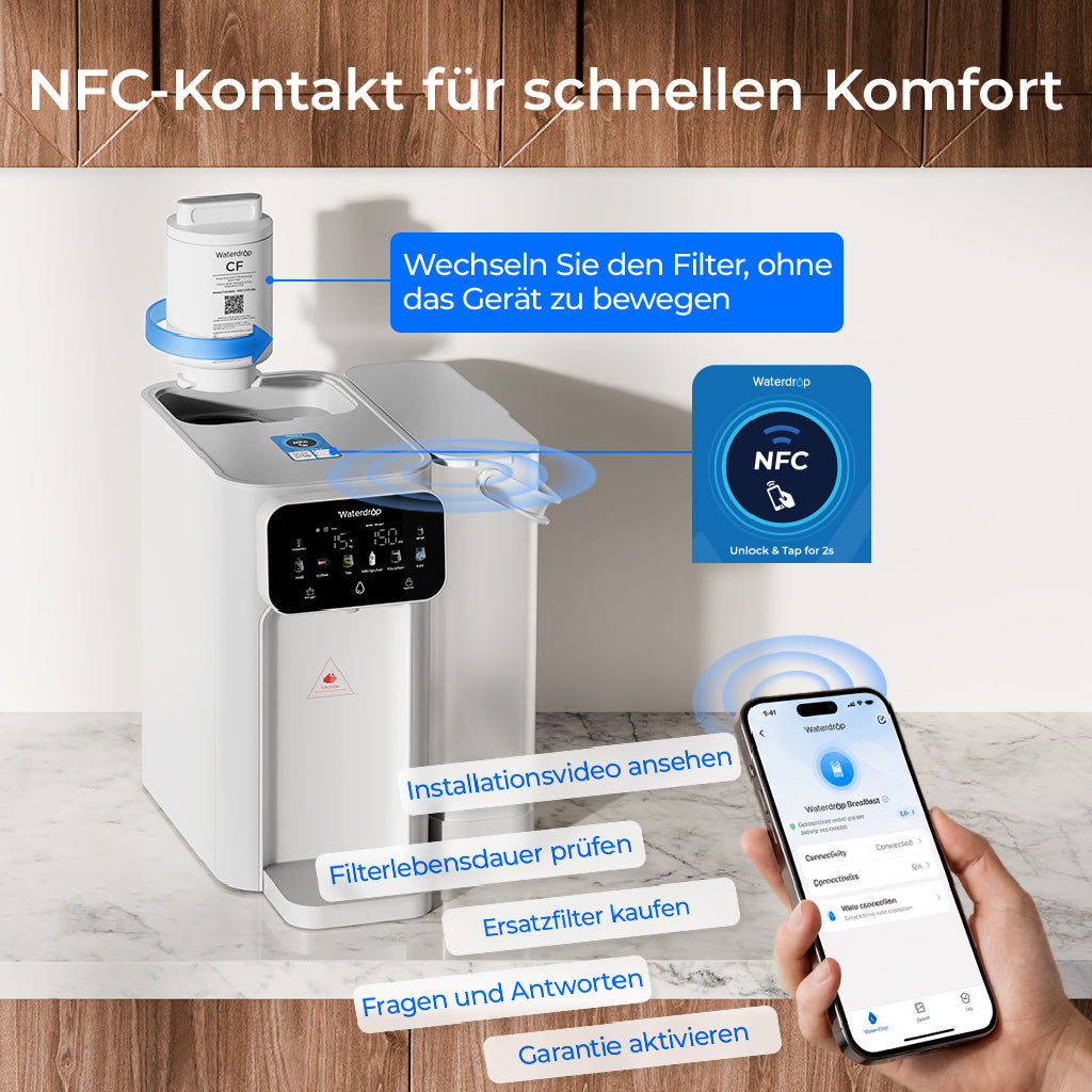 Waterdrop CT01 Wasserfilter-Spender – Sofort heißes & kaltes Wasser