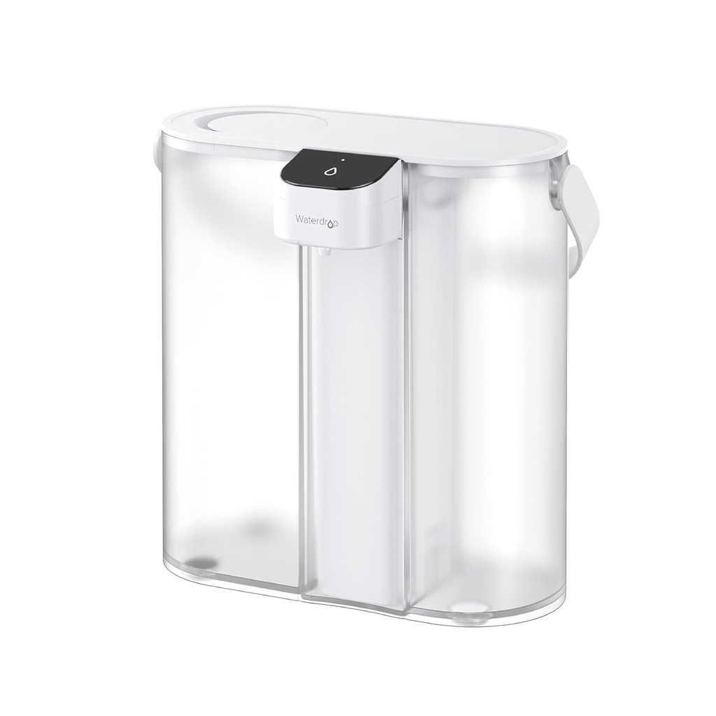 Waterdrop ED02W Kompakte Elektrische Filterkanne, 3,3 L für Kühlschranktür, 3 Monate Eletric Kühlschrank Wasserfilter Krug