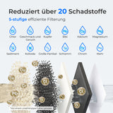 Waterdrop Eelektrisch Wasserspender ED06W, Weich Wasserfilter Reduziert Chlor