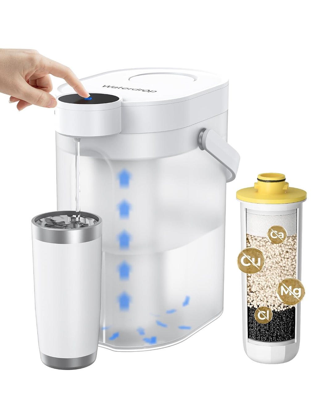 Waterdrop ED11W Elektrischer Wasserfilterspender gegen Kalk, 3 Monate
