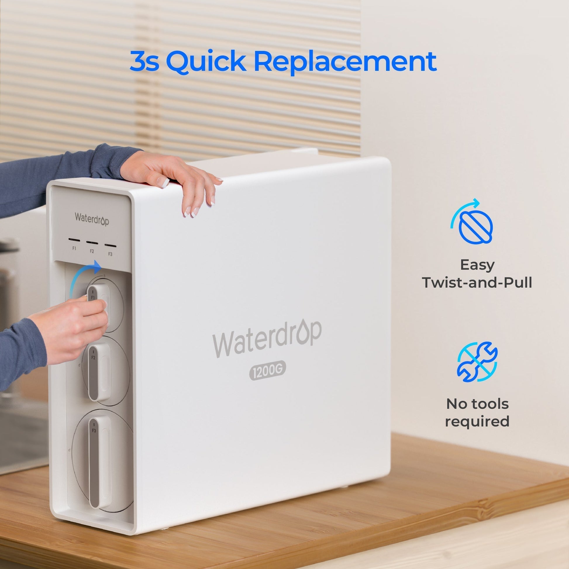 Waterdrop X12 RO Wasserfilter Ersatzfilter Combo Set - 1200GPD