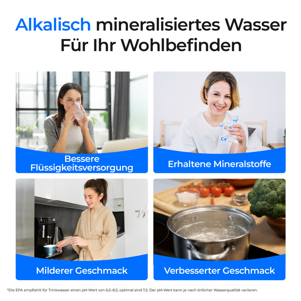 Waterdrop G5P500A Alkalische Umkehrosmoseanlage mit Wasserhahn