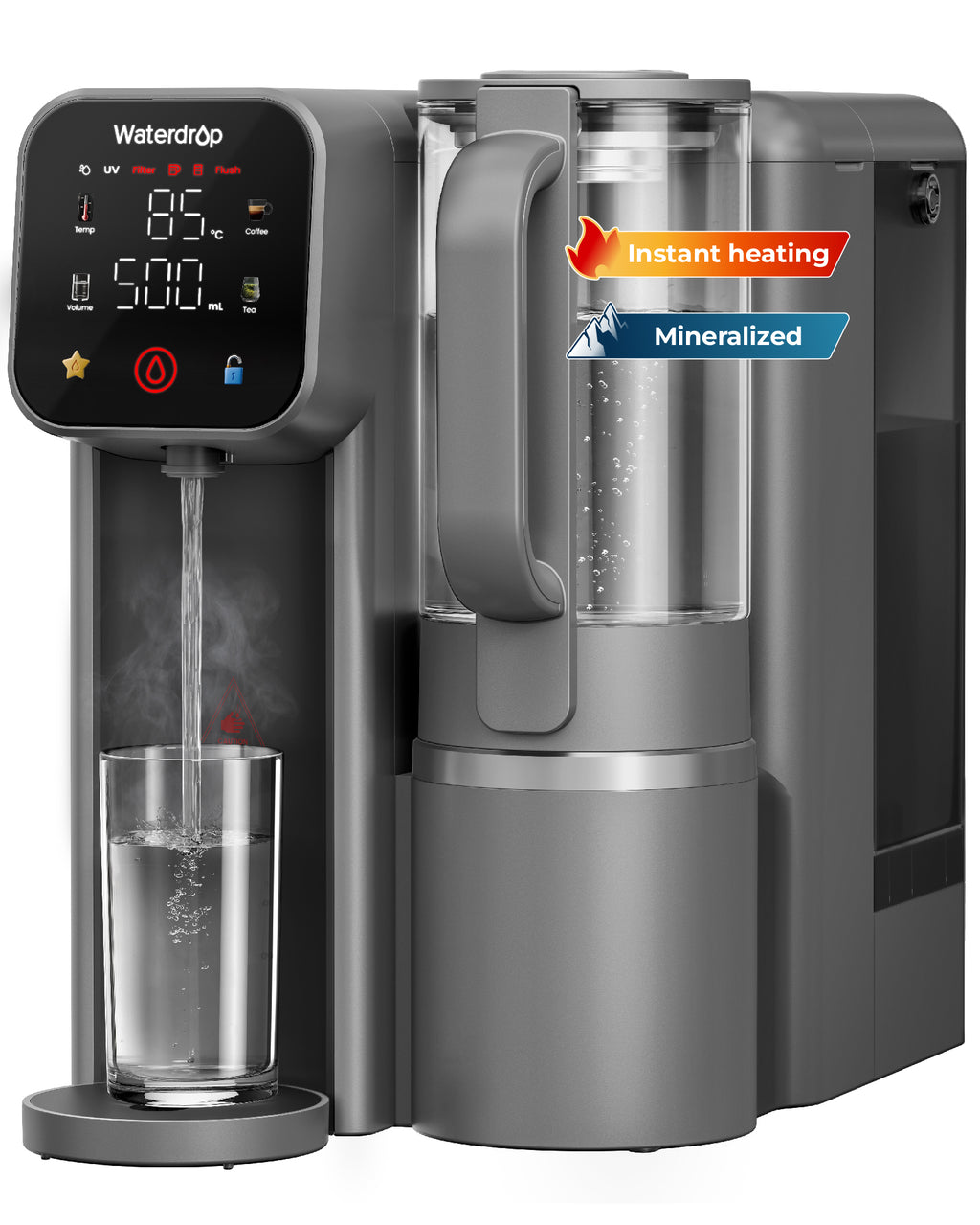 Waterdrop WD-M6HG Auftisch-Umkehrosmoseanlage mit Sofort-Heißwasserspender