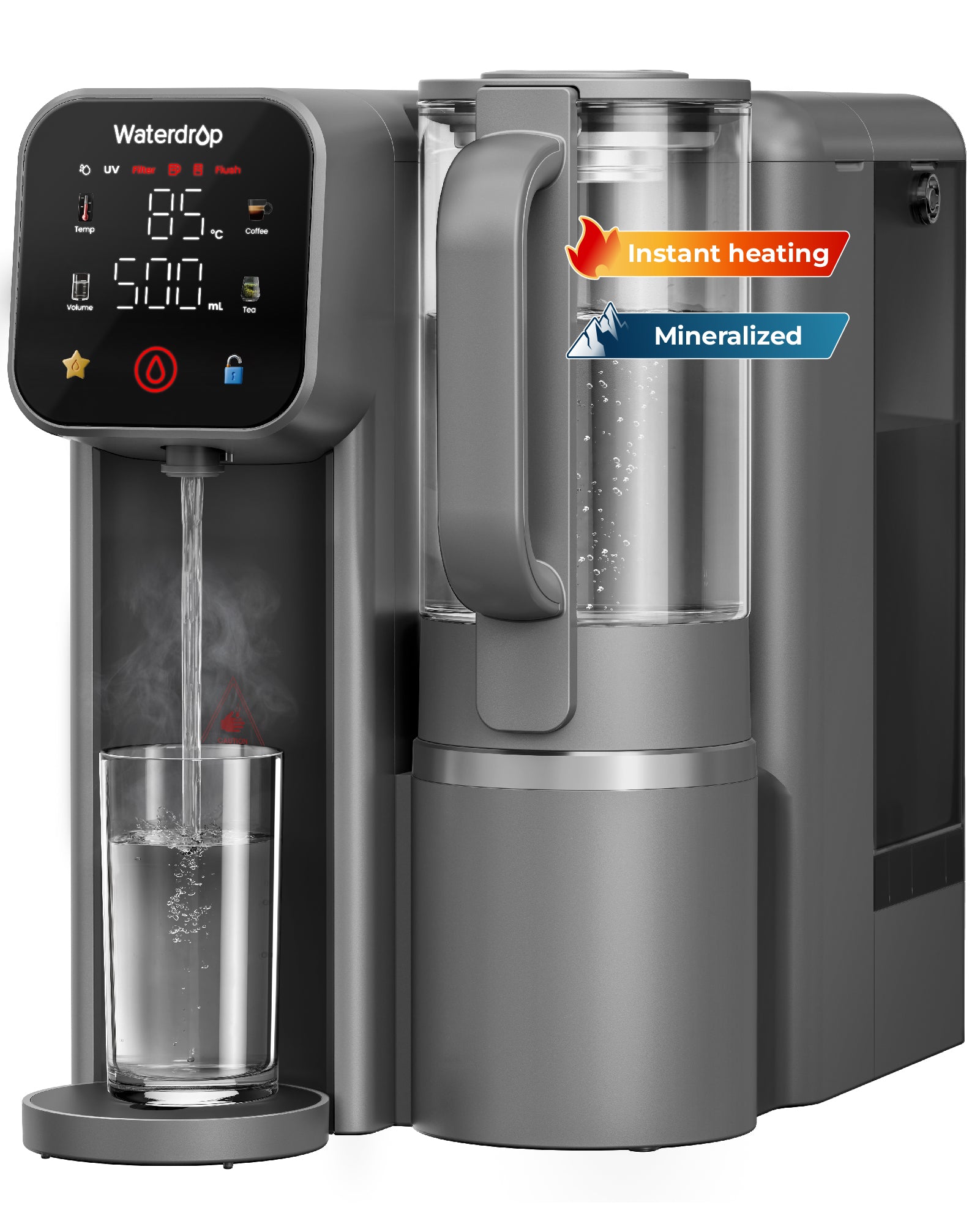 Waterdrop WD-M6HG Auftisch-Umkehrosmoseanlage mit Sofort-Heißwasserspender