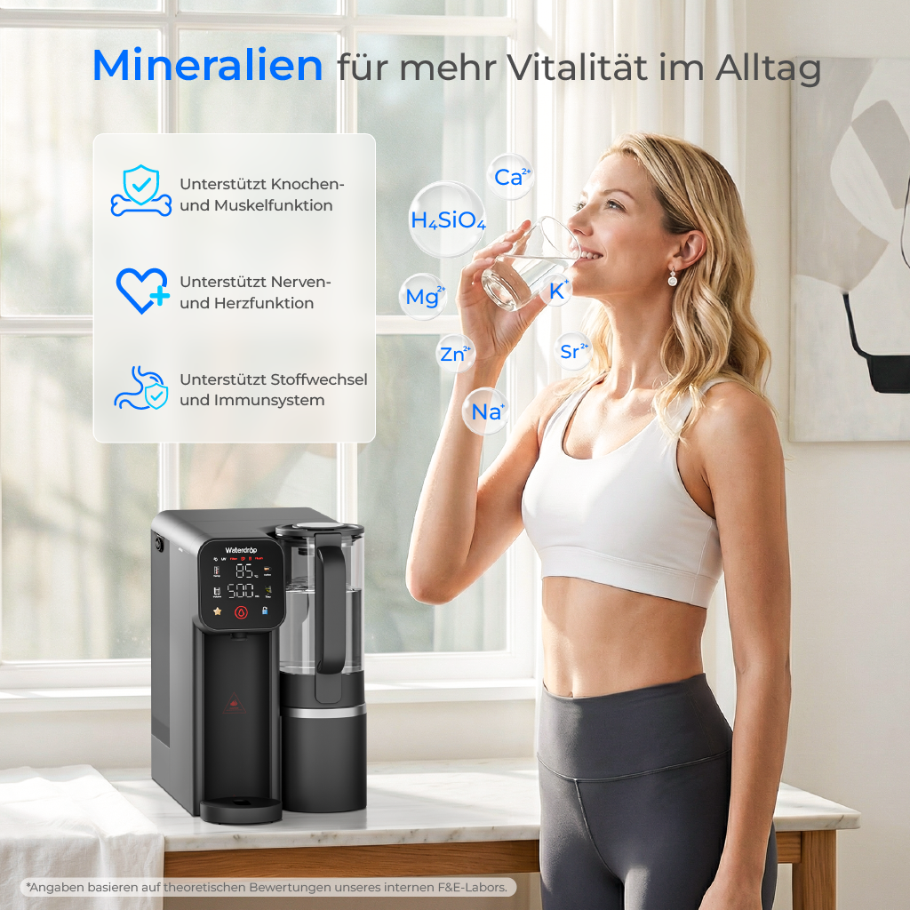 Waterdrop M6HG Auftisch-Umkehrosmoseanlage mit Sofort-Heißwasser