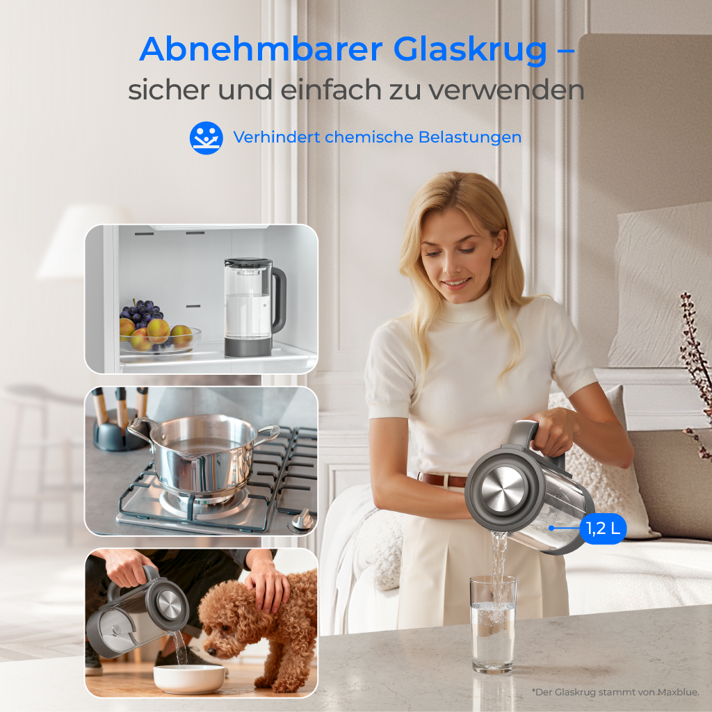 Waterdrop M6HG Auftisch-Umkehrosmoseanlage mit Sofort-Heißwasser