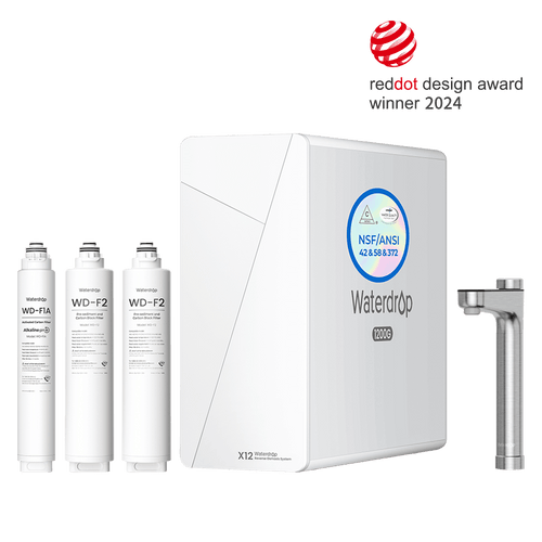 Waterdrop X-Serie Umkehrosmose-System, X12-F1F2, 1-Jahres-Kombi
