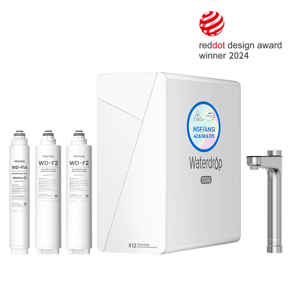 Waterdrop X-Serie Umkehrosmose-System, X12-F2A, 1 year combo