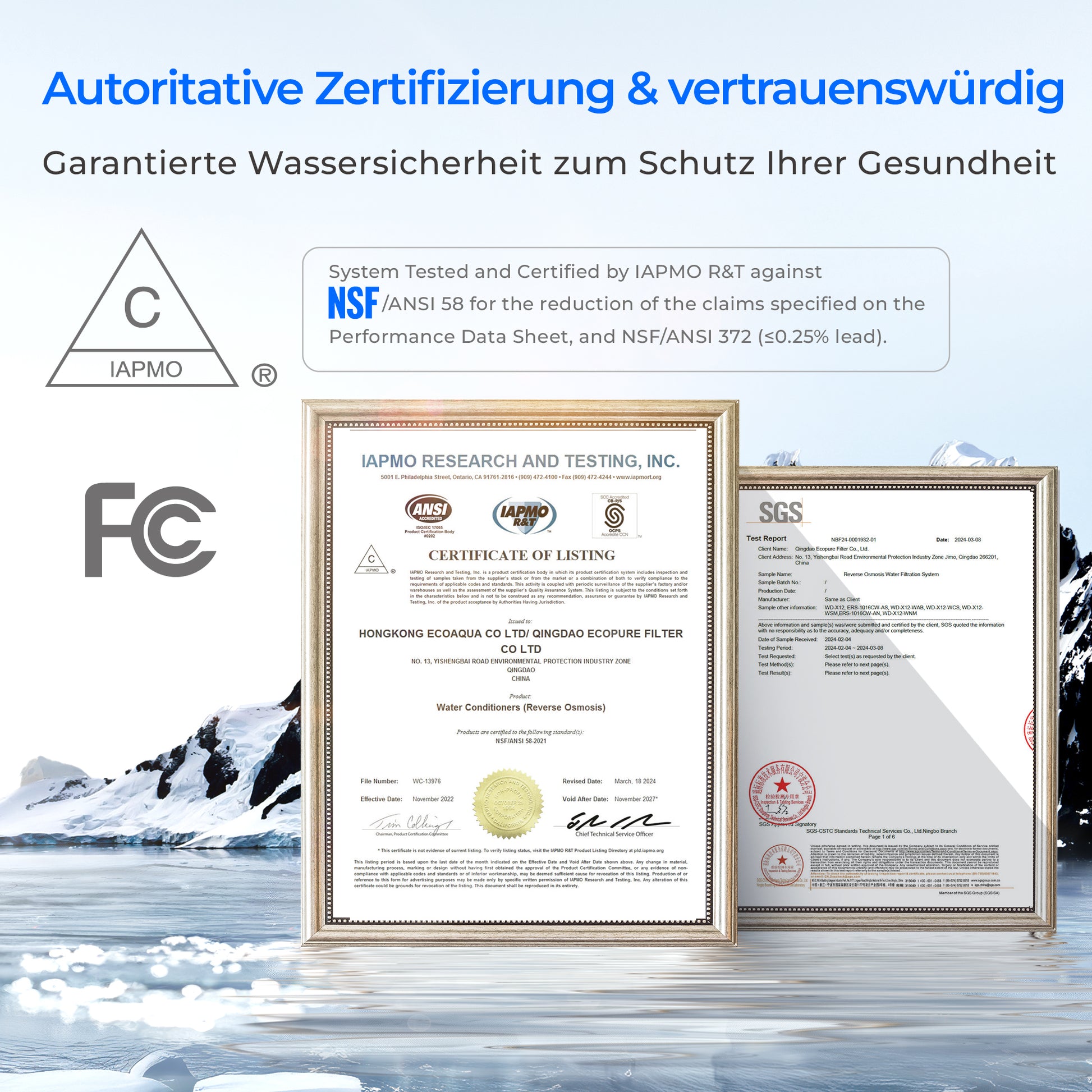 Waterdrop X-Serie Umkehrosmose-System, X12-F2A, 1 year combo