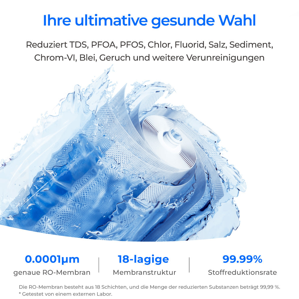 Waterdrop X16 Umkehrosmoseanlage X16,  Alkalisches Mineral Untertisch Wasserfilter