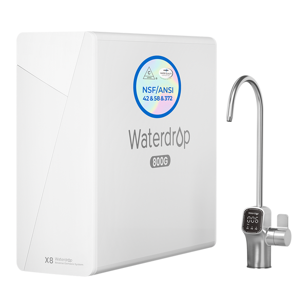 Waterdrop X8 Tankloser Untertisch Umkehrosmose Wasserfilter 800 GPD