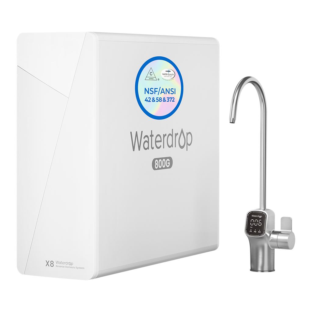 Umkehrosmose Alkalisch & Mineralien Wasserfilter der Waterdrop X-Serie, X8