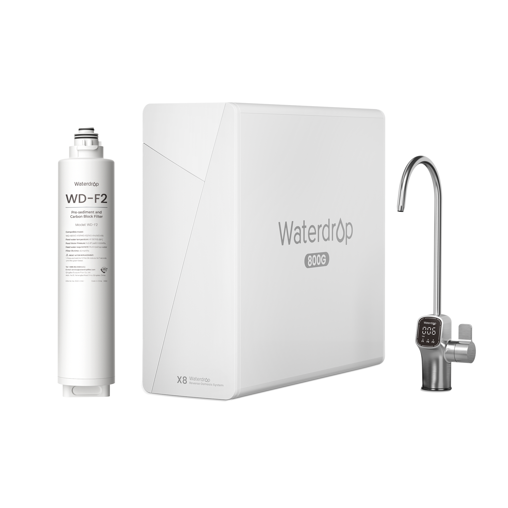 Waterdrop X-Series Reverse Osmosis System, X8 