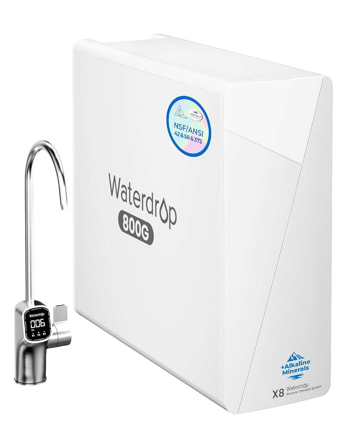 Waterdrop X8-WAN Tankloses Umkehrosmose-System mit alkalischer Mineralisierung