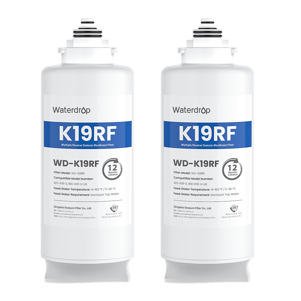 WD-K19RF Ersatzfilter für K19-H Umkehrosmose-Wasserfilter, 2-Year-KOMBO