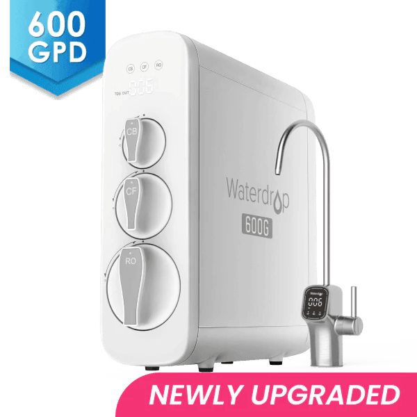 Waterdrop G3P600 Umkehrosmose-Wasserfiltersystem – 600 GPD Tankloses Design für Reines Trinkwasser