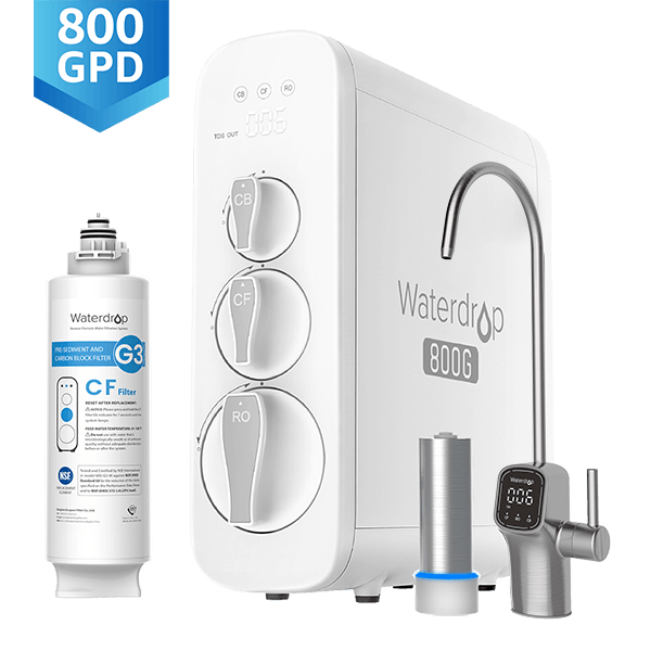 Waterdrop G3P800 Untertisch RO Wasserfiltersystem Kombi-Kit - CF