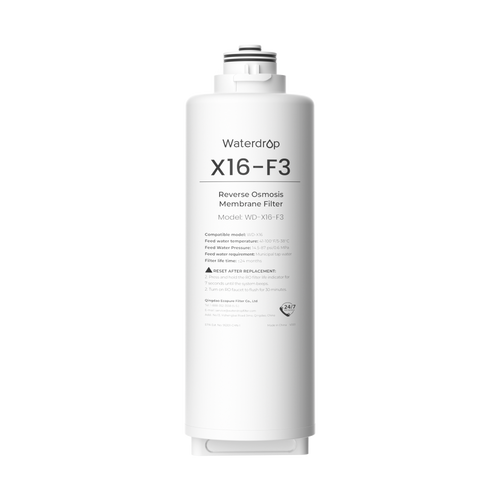 X16-F3 Ersatzfilter für Waterdrop X16 Umkehrosmose Wasserfilter | 1600 GPD