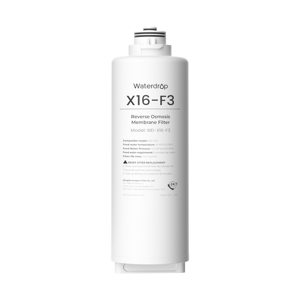 X16-F3 Ersatzfilter für Waterdrop X16 Umkehrosmose Wasserfilter | 1600 GPD