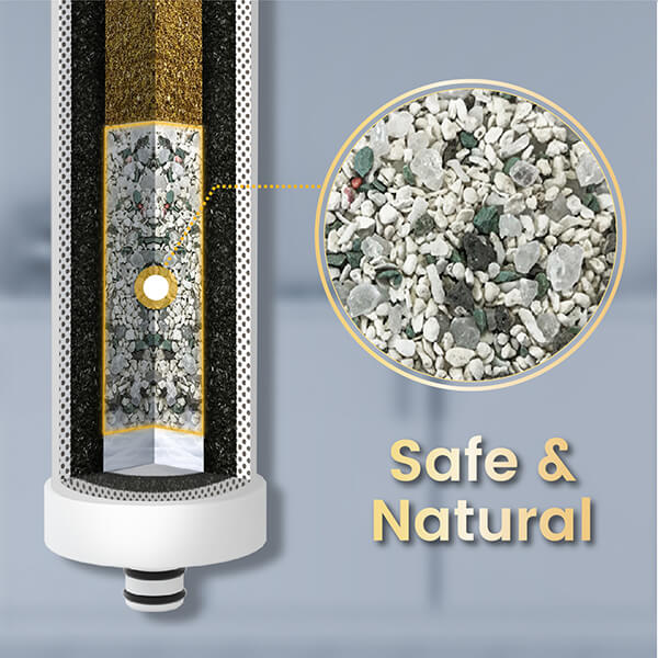 Naturmineralisiertes Material