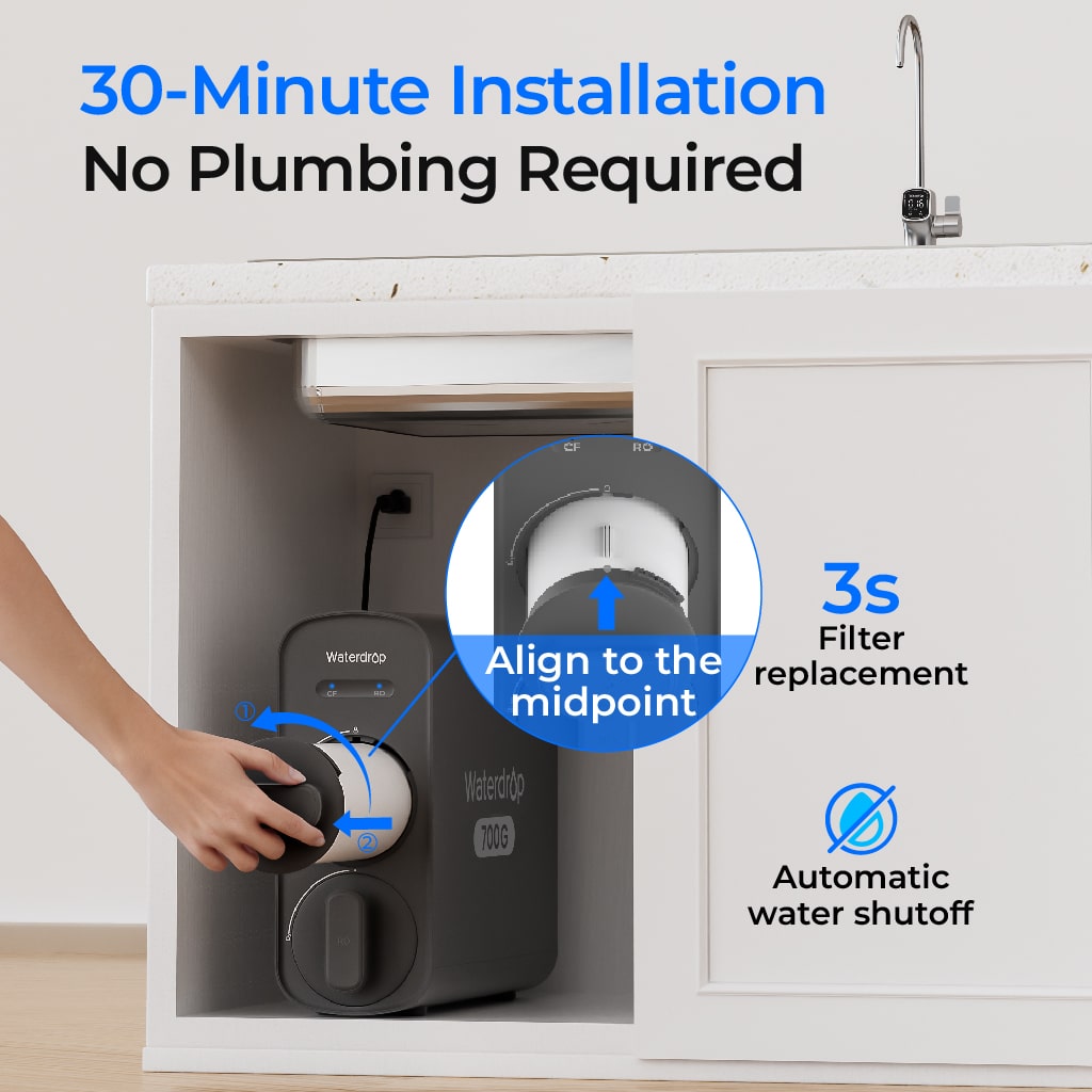 Waterdrop G5P700A Alkalische Umkehrosmose Wasserfilter mit Wasserhahn