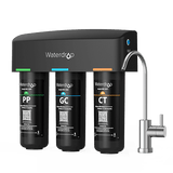 3-stufiges Unterbau-Wasserfiltersystem mit speziellem Wasserhahn Waterdrop TSB