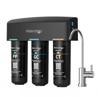 3-stufiges Unterbau-Wasserfiltersystem mit speziellem Wasserhahn Waterdrop TSB
