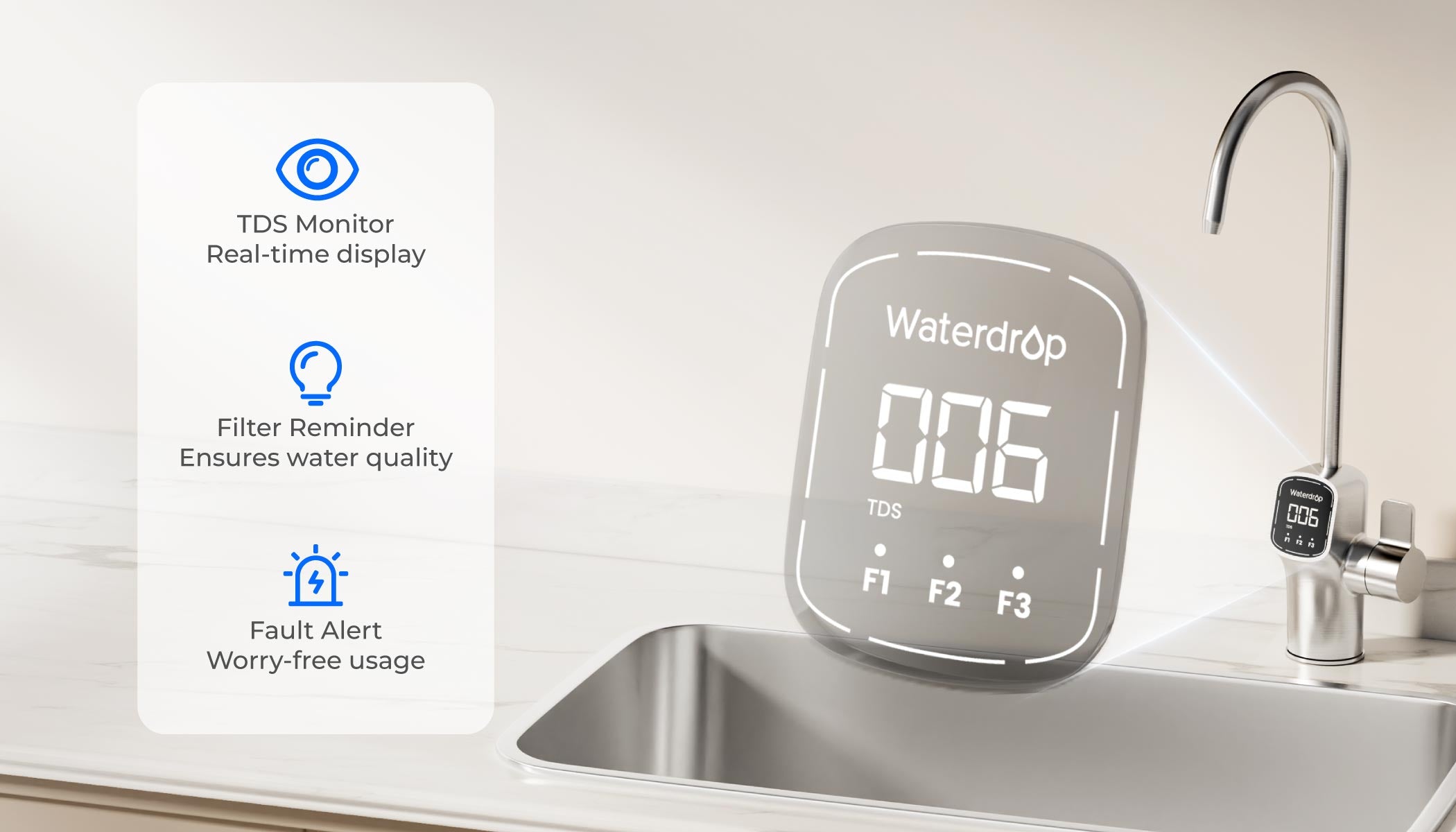 Intelligenter digitaler Wasserhahn
