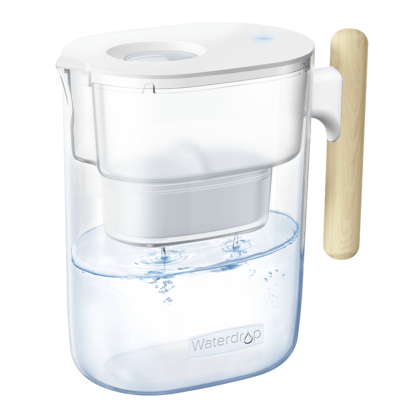 Waterdrop Chubby Pitcher Wasserfilter mit Holzgriff PT-04