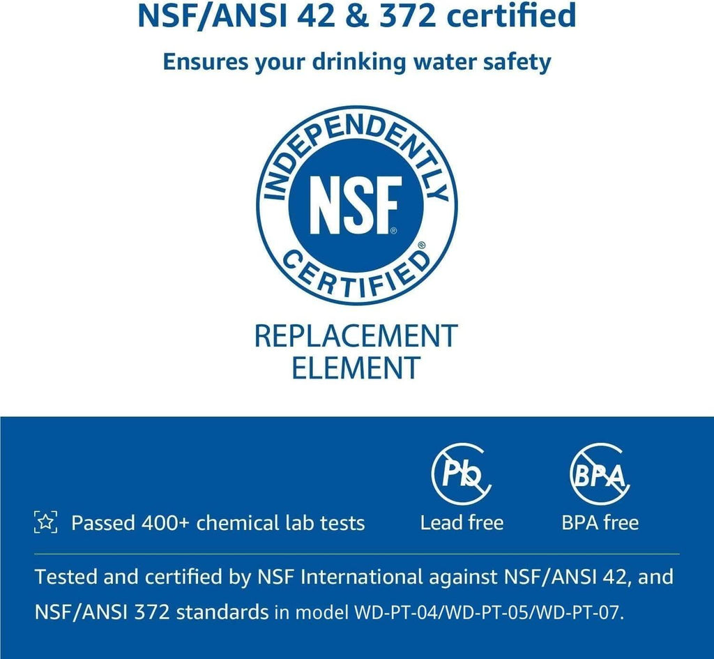 WD-PF-01A Plus NSF-zertifizierte Ersatzfilter für alle Waterdrop Kannen und Spender