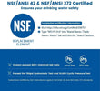 Waterdrop WD-FF-01A NSF Zertifizierte Ersatzfilter für das ACF-Wasserhahnfiltersystem
