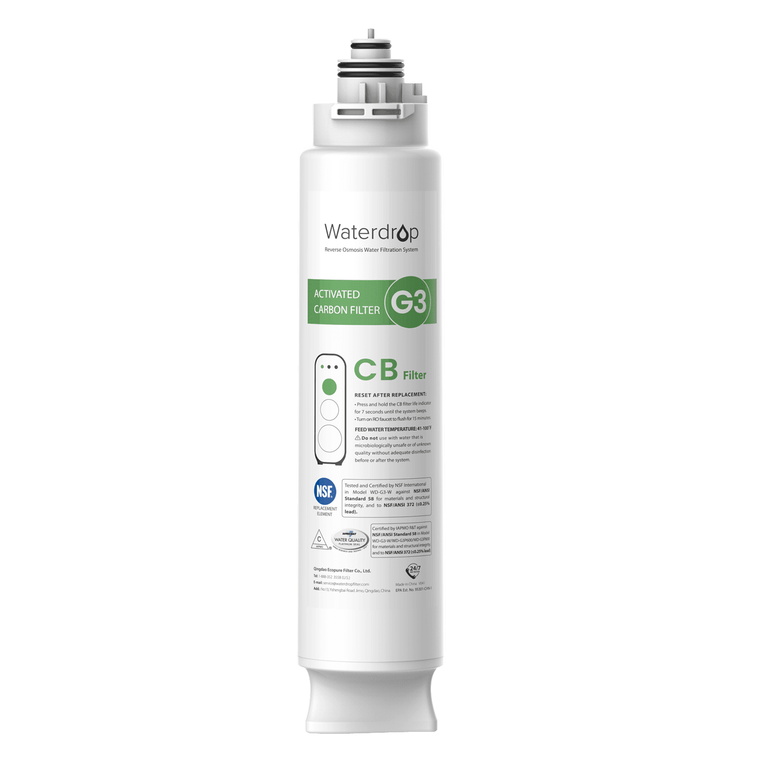 WD-G3-N3CB Filter für Waterdrop G3P800 & G3P600 Umkehrosmoseanlage